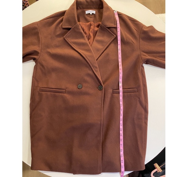 WeWoreWhat Coat Oversized Faux Wool Jacket - Picture 11 of 11